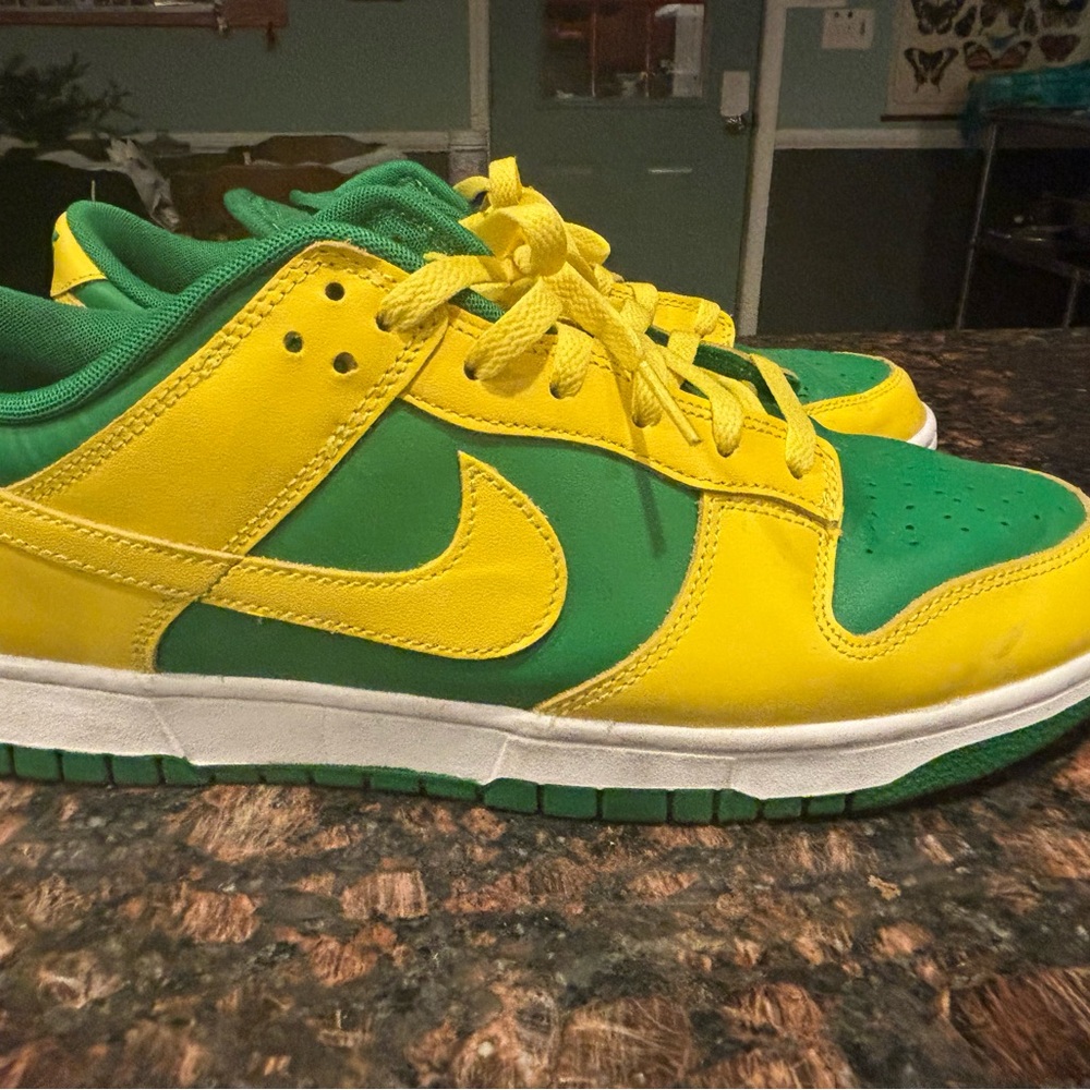 Nike Dunk Low Green Yellow Sneakers